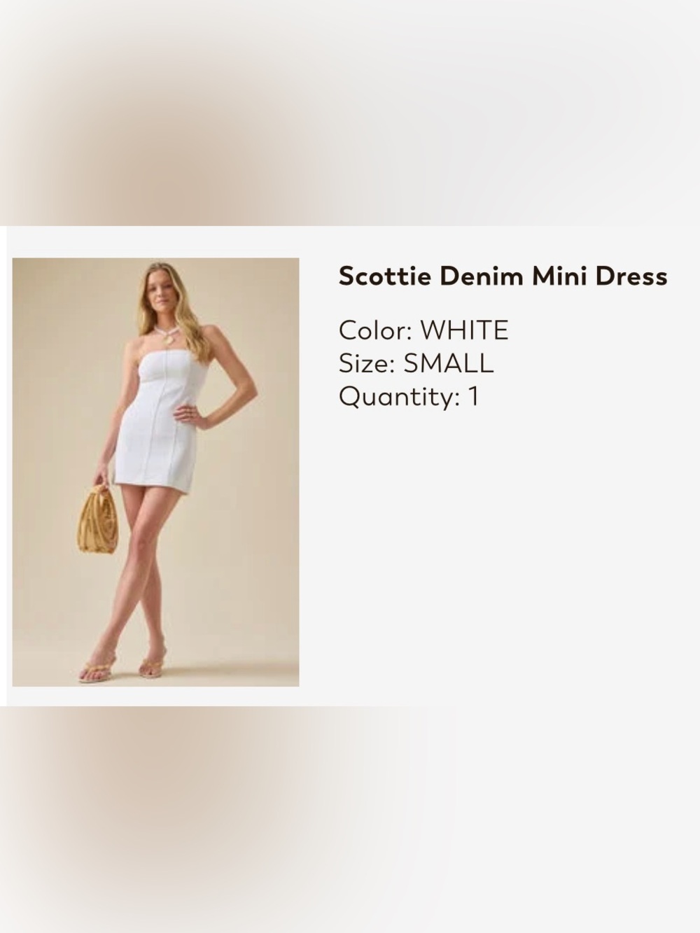 Altar’d State Scottie White Denim Dress